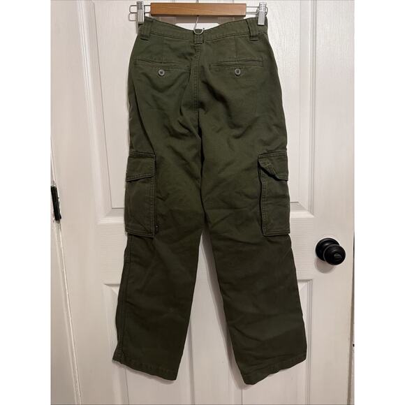 Aritzia TNA Chambers Relaxed Utility Cargo Pants in Olive Green Size 00 - Picture 5 of 9
